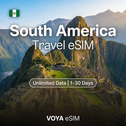 South America eSIM - Daily | Unlimited Data / 1~30 Days – VOYA eSIM