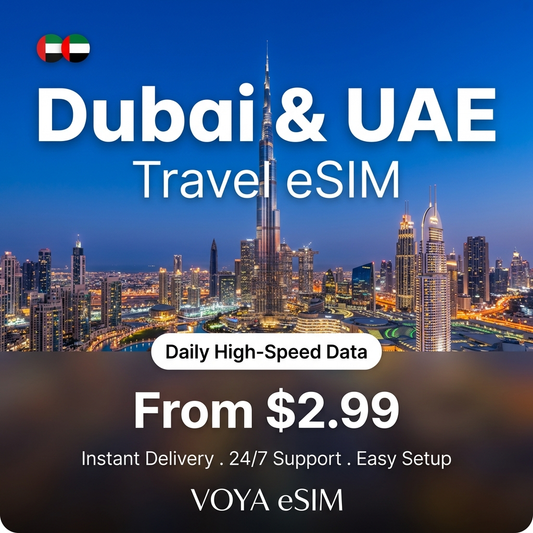 Dubai & UAE Travel eSIM - VOYA eSIM
