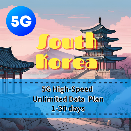 【eSIM】Ultra Korea 5G High-Speed Unlimited Data｜Native Korean Network｜No Throttling, Unlimited High-Speed Data｜Instant Activation, Perfect for Heavy Data Users｜Top Choice for Travel in Korea