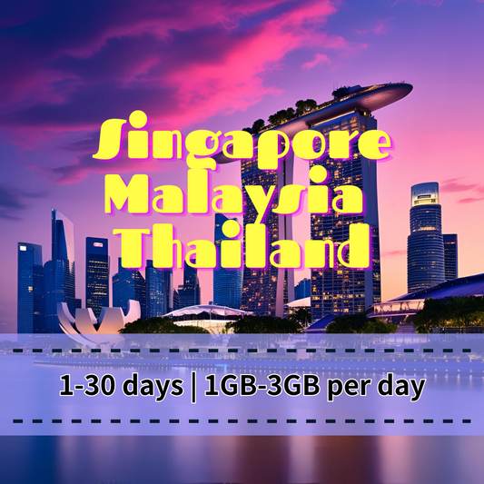 【eSIM】Singapore-Malaysia-Indonesia 5G High-Speed Daily Unlimited Data Plan｜Singapore, Malaysia, Indonesia｜Daily High-Speed Quota with Unlimited Reduced-Speed Usage After Cap｜Seamless Connectivity Across All Regions