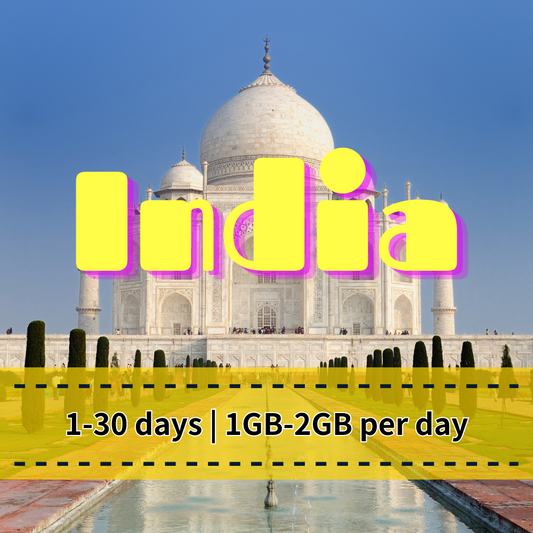 【eSIM】India Daily Unlimited Data Plan｜Bharti Airtel Network｜Unlimited Usage with Daily High-Speed Quota, Seamless Internet Across India