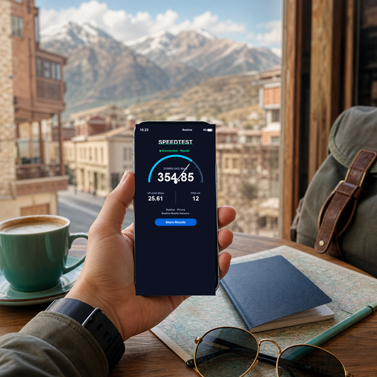 VOYA eSIM speed test - esim-caucasus VOYA-UGC-POS2