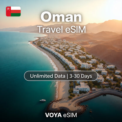 Oman eSIM PLUS | Unlimited Data | Instant Activation | 3-30 Days – VOYA eSIM