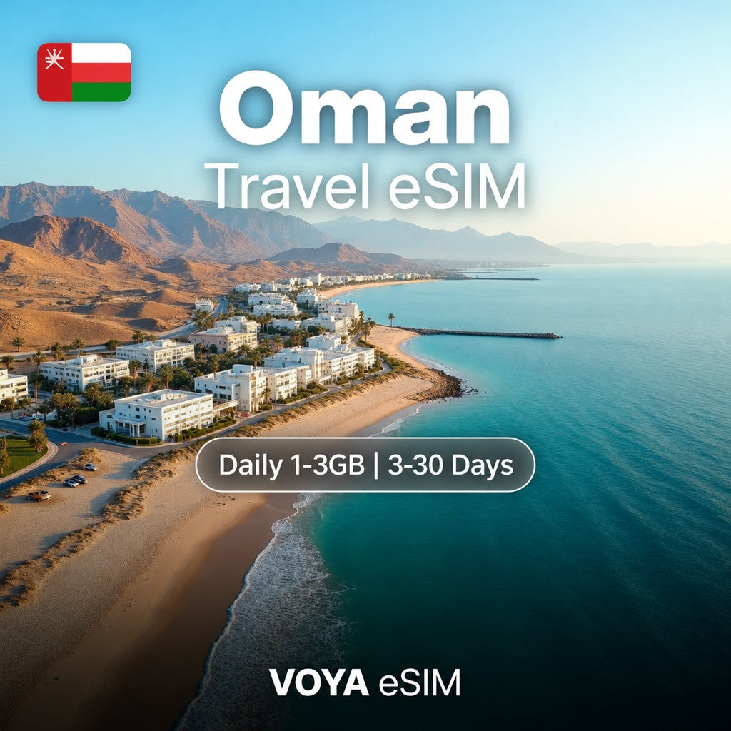 Oman Data Plan | Daily 1-3GB | Instant Activation | 3-30 Days – VOYA eSIM