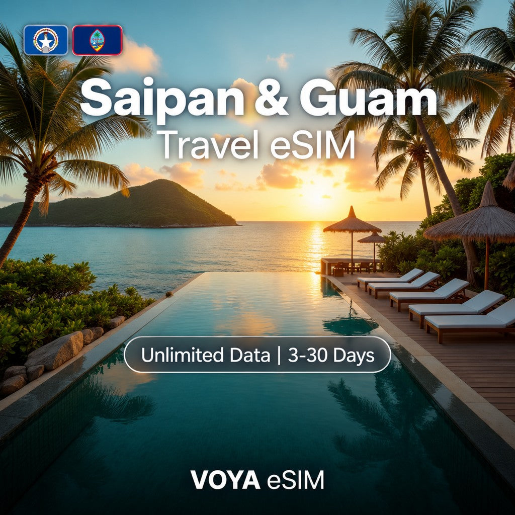 Saipan & Guam eSIM PLUS | Unlimited Data | 3-30 Days – VOYA eSIM