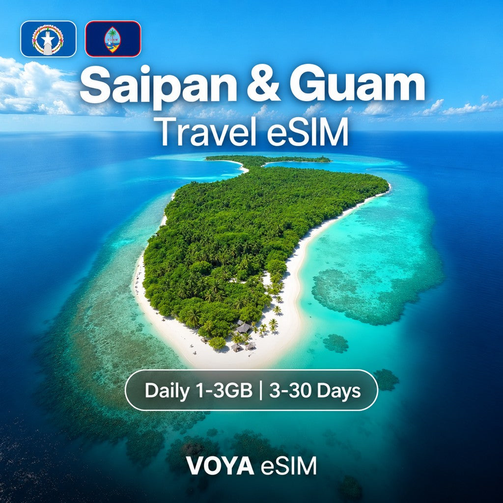 Saipan & Guam eSIM | Daily 1-3GB | 3-30 Days – VOYA eSIM