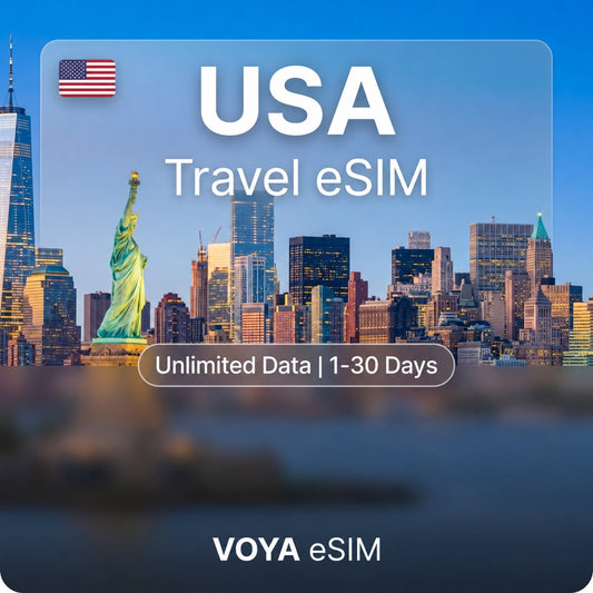 USA eSIM - USA+Canada+Mexico | Unlimited Data / 1~30 Days – VOYA eSIM