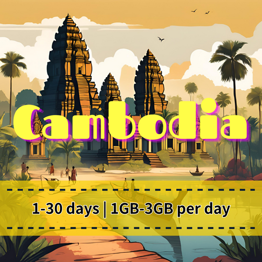 【eSIM】Cambodia Daily Unlimited Data Plan | Metfone Network | Daily High-Speed Quota with Unlimited Reduced-Speed Data After Limit – Stay Connected Across Cambodia