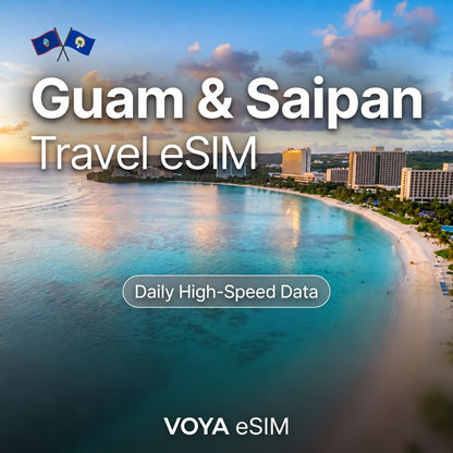 Guam & Saipan Daily eSIM Docomo Telecom – VOYA eSIM