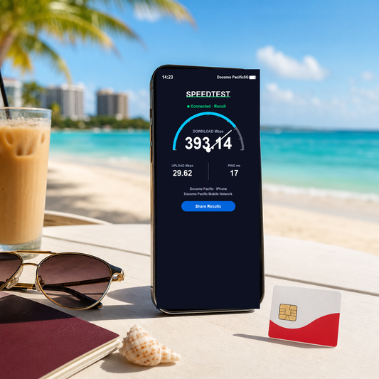 VOYA eSIM speed test - guam-saipan-daily-esim-docomo-telecom VOYA-UGC-POS2