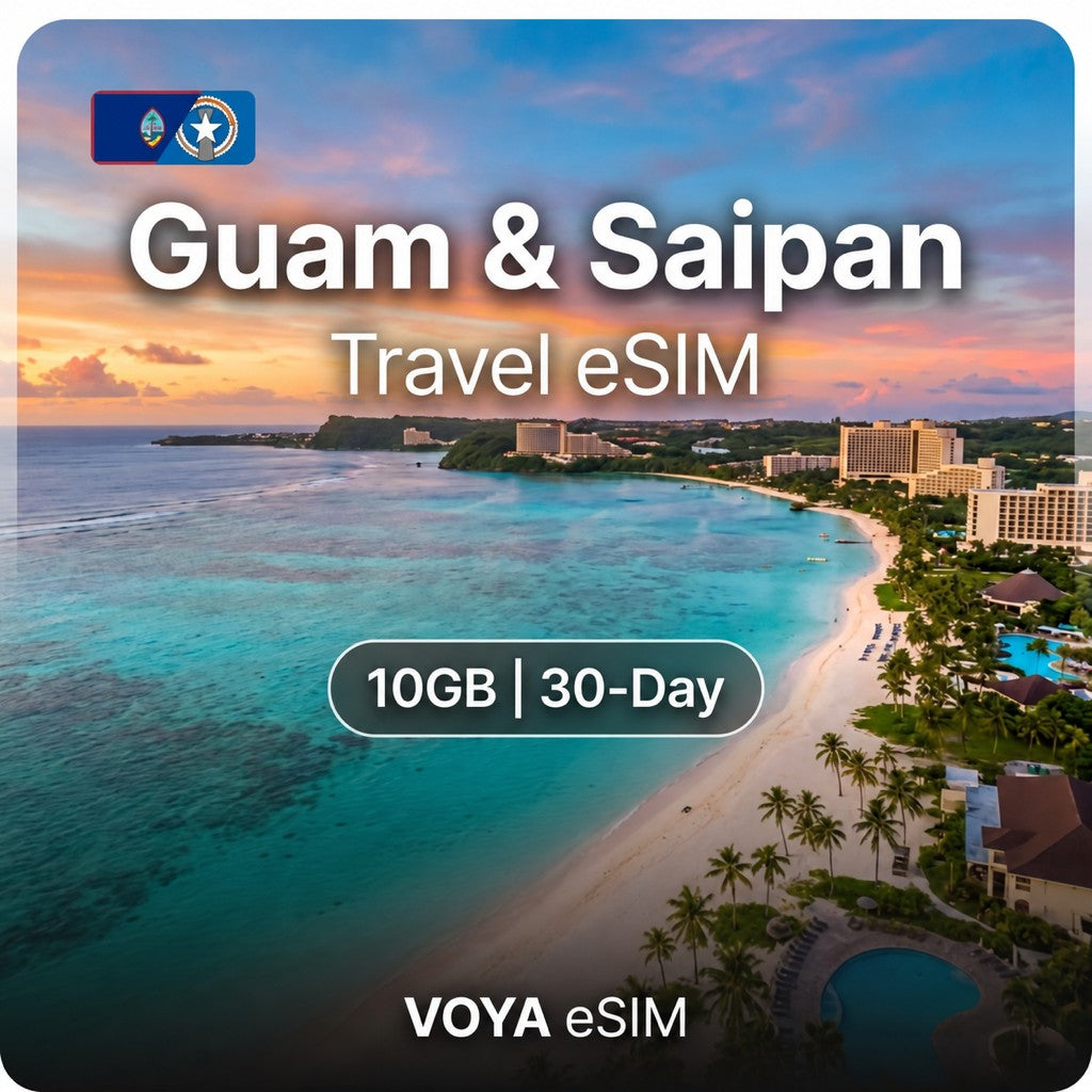 Guam & Saipan eSIM 10GB/30Days Data Plan | Docomo – VOYA eSIM