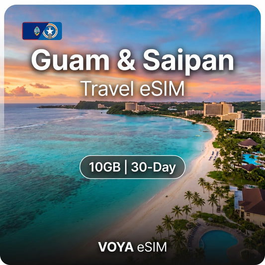 Guam & Saipan eSIM 10GB/30Days Data Plan | Docomo – VOYA eSIM