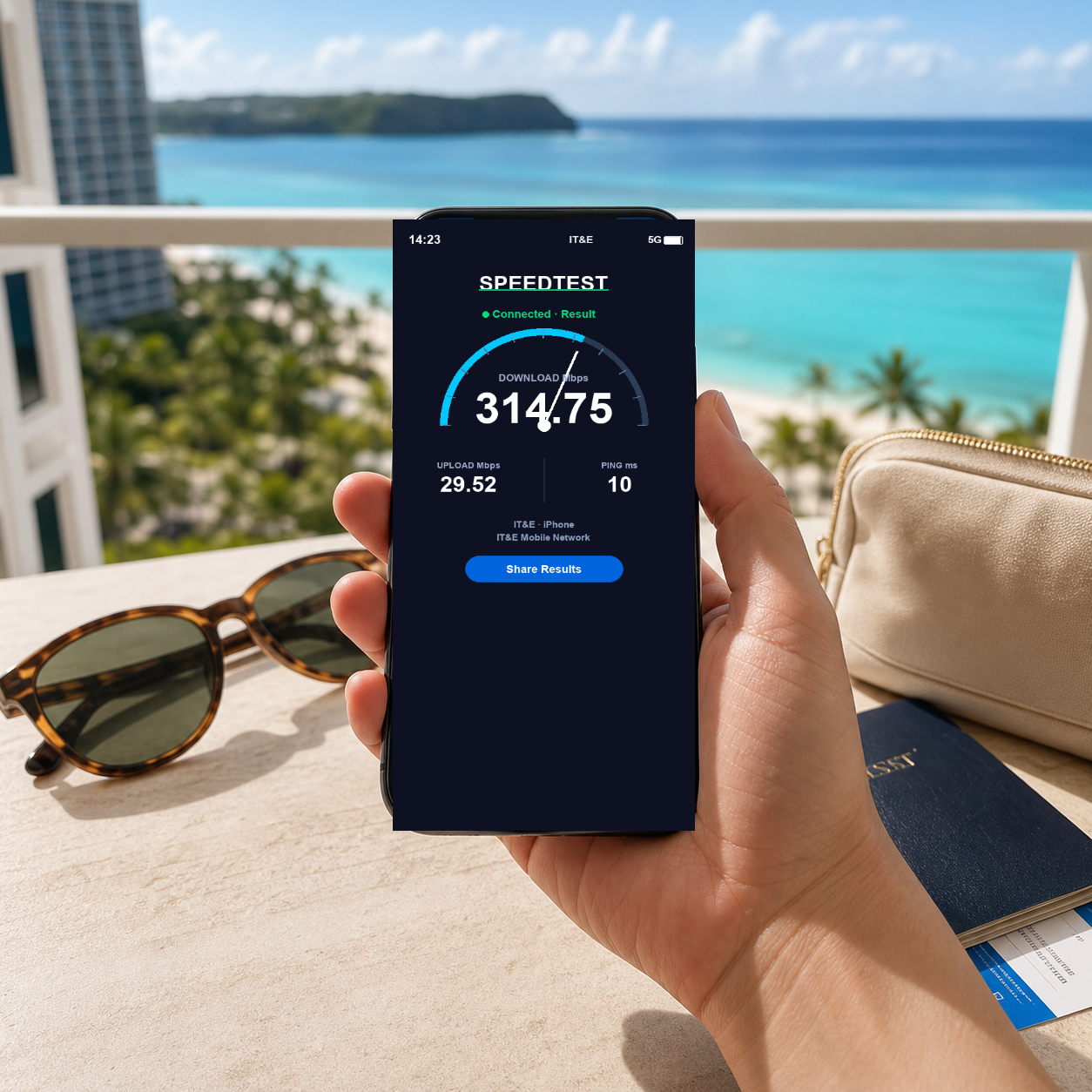 VOYA eSIM speed test - guam-saipan-esim-10gb30days-data-plan-docomo VOYA-UGC-POS2