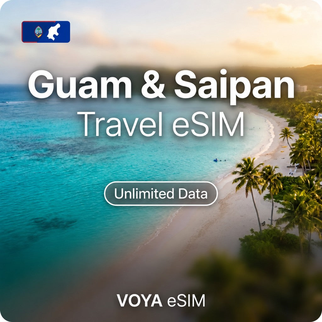 Guam & Saipan eSIM – Unlimited Data Plan | Docomo / DoCoMo Pacific – VOYA eSIM
