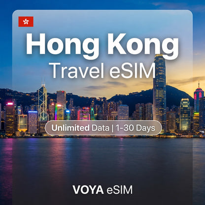 Hong Kong eSIM - +Macau | Unlimited Data / 1~30 Days – VOYA eSIM
