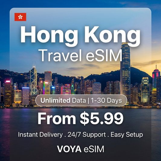 Hong Kong Travel eSIM - VOYA eSIM