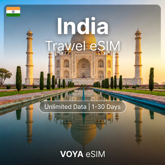 India eSIM - Daily 1GB | Unlimited Data / 1~30 Days – VOYA eSIM