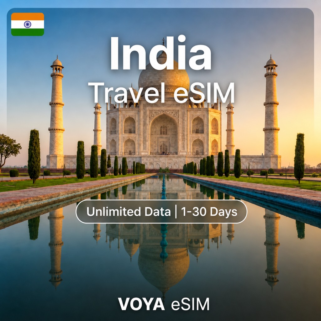India eSIM - Unlimited Data / 1~30 Days – VOYA eSIM