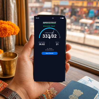 VOYA eSIM speed test - india-unlimited-esim VOYA-UGC-POS2