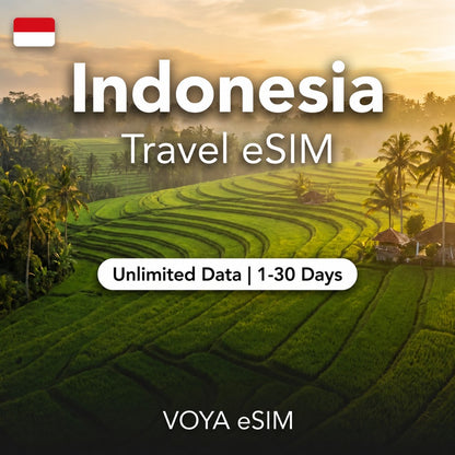 Indonesia eSIM - Value | Unlimited Data / 1~30 Days – VOYA eSIM