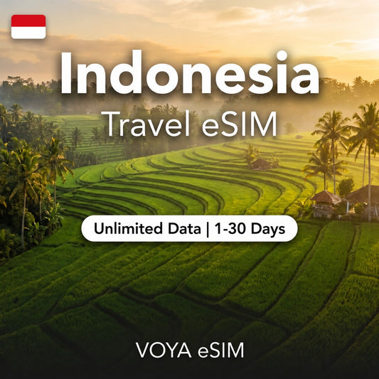 Indonesia eSIM - Value | Unlimited Data / 1~30 Days – VOYA eSIM