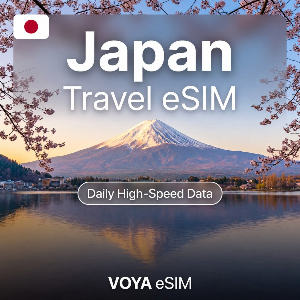 Japan eSIM - 3GB~50GB Total / 3~30 Days | KDDI – VOYA eSIM