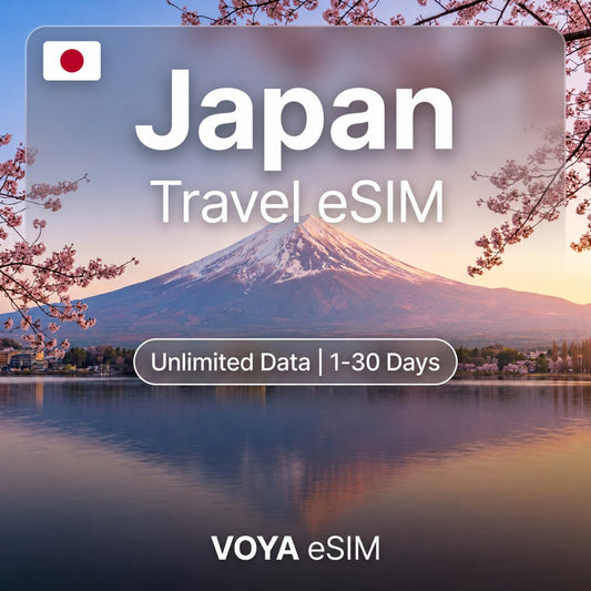 Japan eSIM - PLUS | Standard | Unlimited Data / 1~30 Days – VOYA eSIM