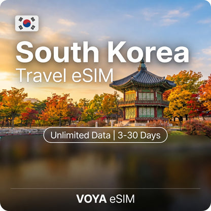 South Korea eSIM - 5G Ultra | Unlimited Data / 3~30 Days – VOYA eSIM