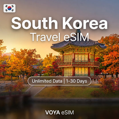 South Korea eSIM - Standard | Unlimited Data / 1~30 Days – VOYA eSIM