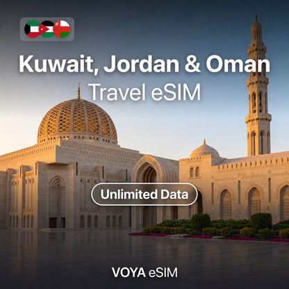 Kuwait, Jordan & Oman eSIM Daily Unlimited Data | zain – VOYA eSIM