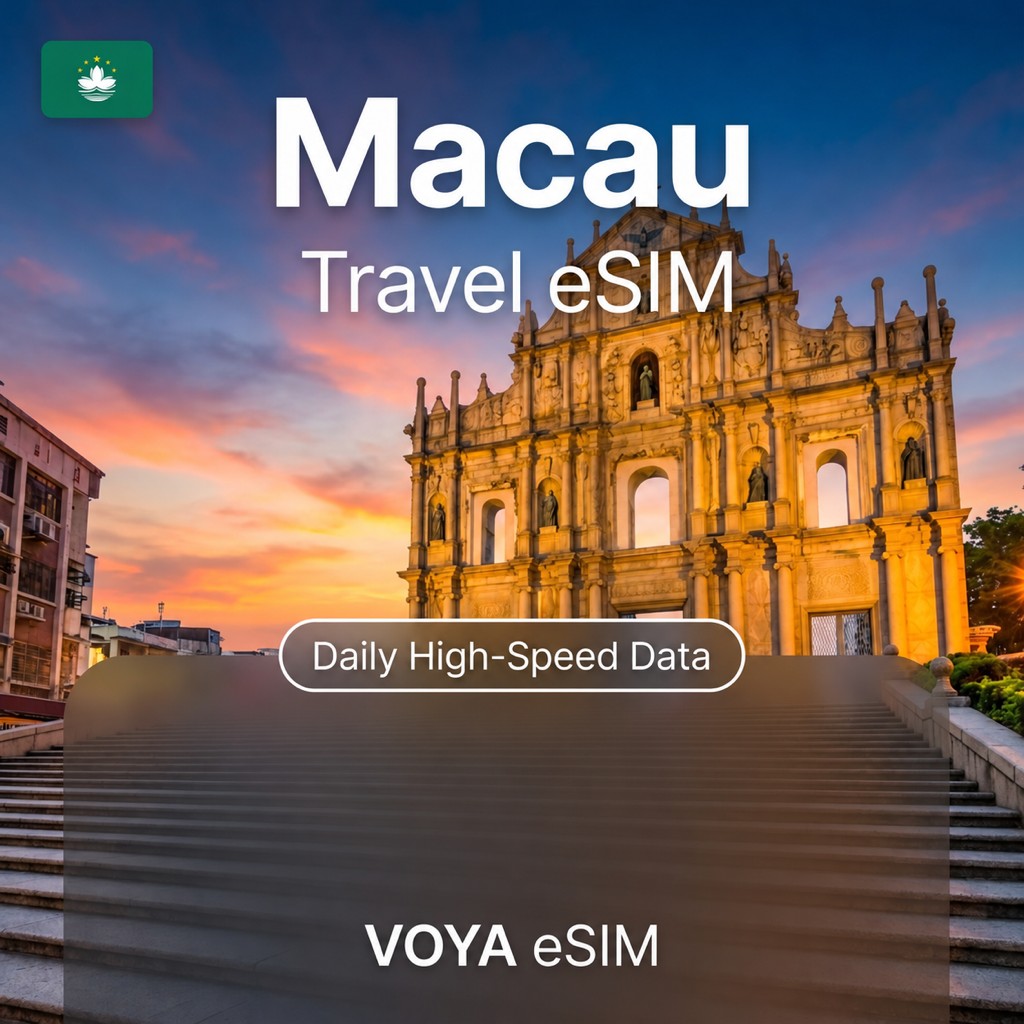 Macau eSIM - 3GB~50GB Daily / 3~30 Days – VOYA eSIM