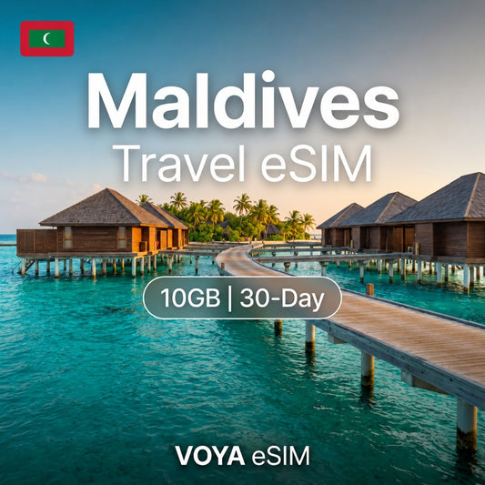 Maldives eSIM 10GB/30Days Data Plan | Instant Activation – VOYA eSIM