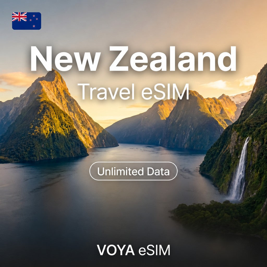 New Zealand Unlimited eSIM Spark & Vodafone – VOYA eSIM