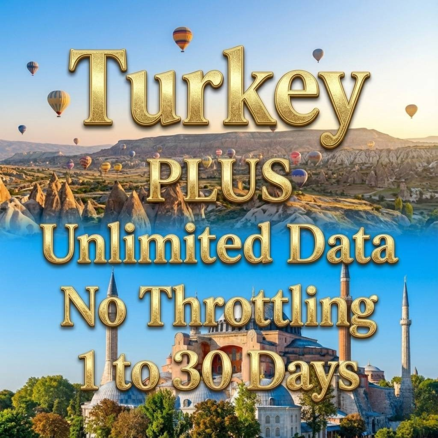 Turkey Unlimited eSIM Turkcell & Vodafone