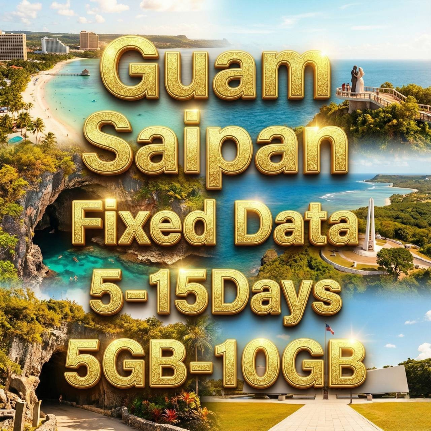 Guam & Saipan eSIM 10GB/30Days Data Plan | Docomo
