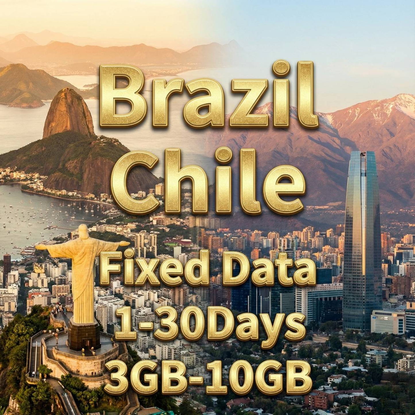 Brazil & Chile eSIM 10GB/30Days Data Plan | movistar