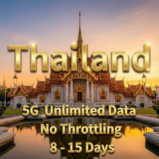 Thailand 5GB Unlimited eSIM DTAC & TrueMove