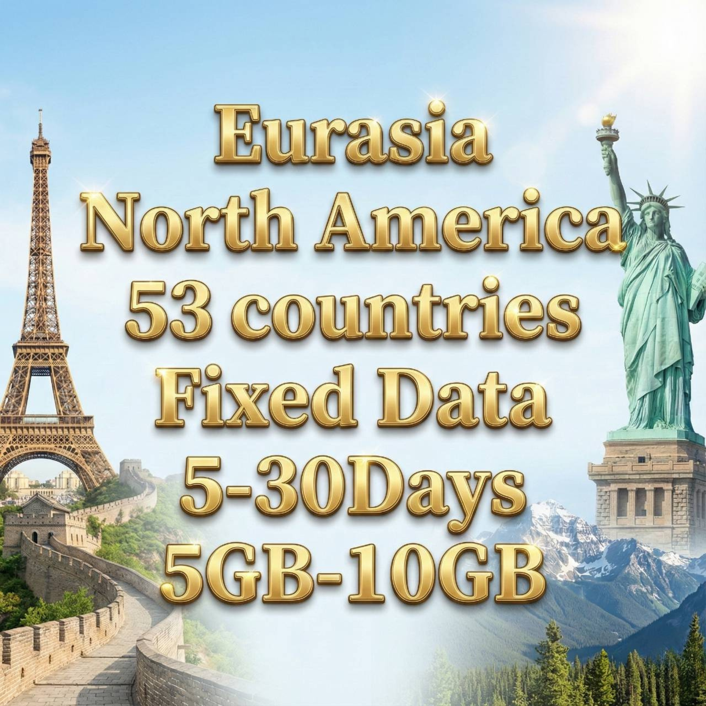 Eurasia & North America 53 countries Fixed Data Plan