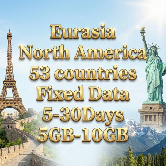 Eurasia & North America 53 countries Fixed Data Plan