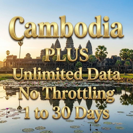 Cambodia Unlimited eSIM Cellcard Network