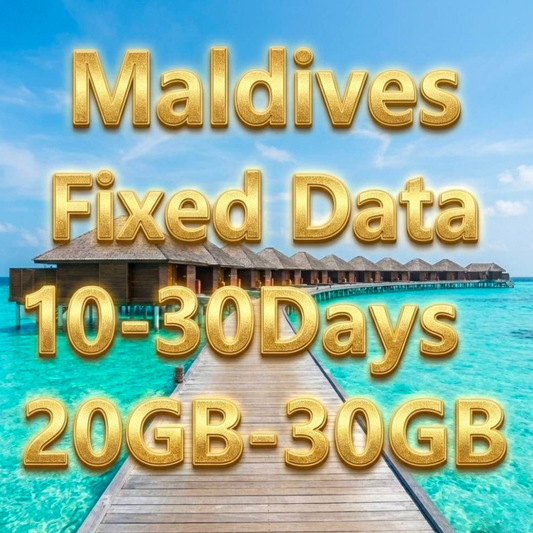 Maldives eSIM 10GB/30Days Data Plan | Instant Activation