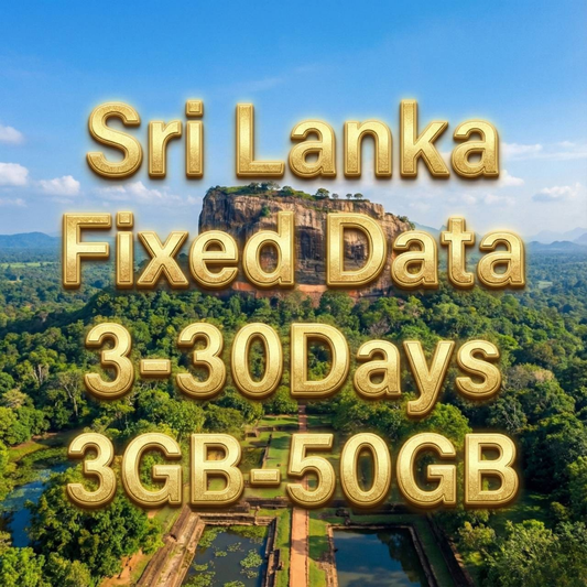 Sri Lanka eSIM 10GB/30Days Data Plan | Instant Activation