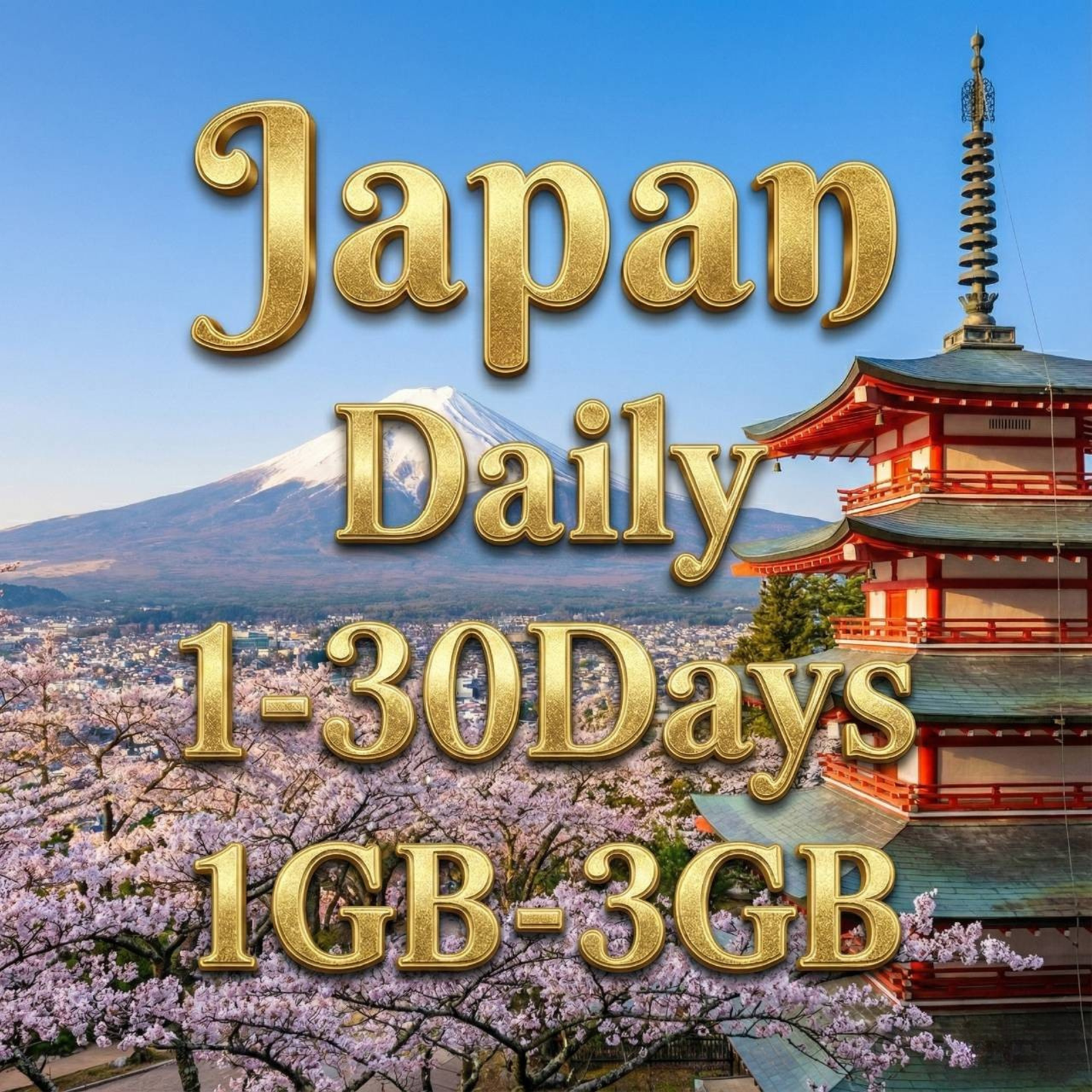 Japan Daily eSIM KDDI & Softbank