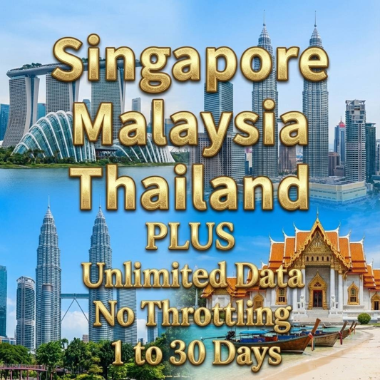 Singapore, Malaysia & Thailand Unlimited eSIM