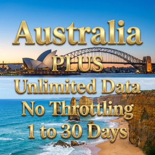 Australia Unlimited eSIM Telstra & Optus