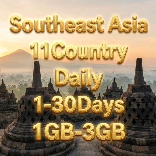 Southeast Asia 11 Country eSIM Daily Unlimited Data Plan