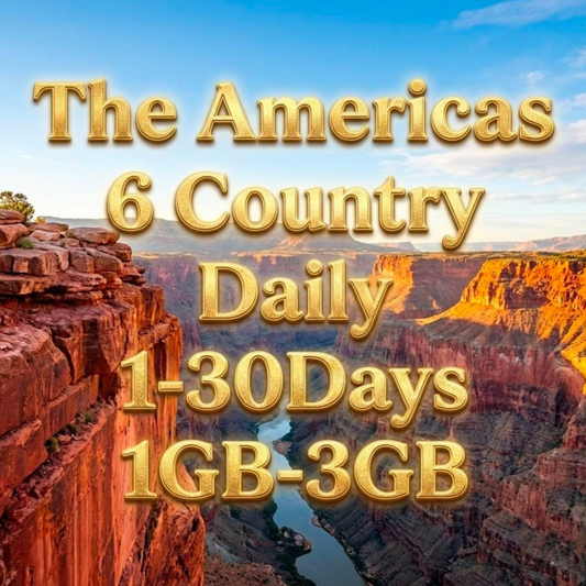 The Americas 6 Country eSIM Daily Unlimited Data Plan