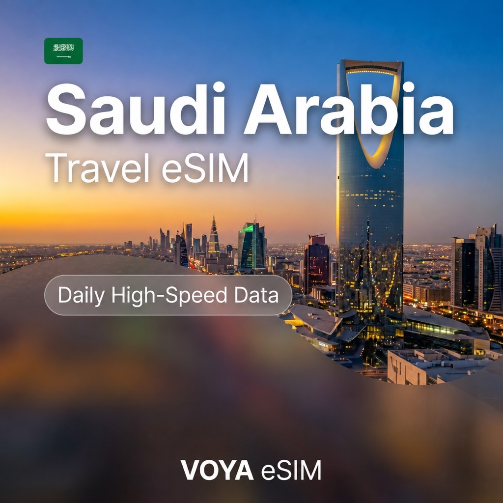 Saudi Arabia Daily eSIM STC & Mobily – VOYA eSIM