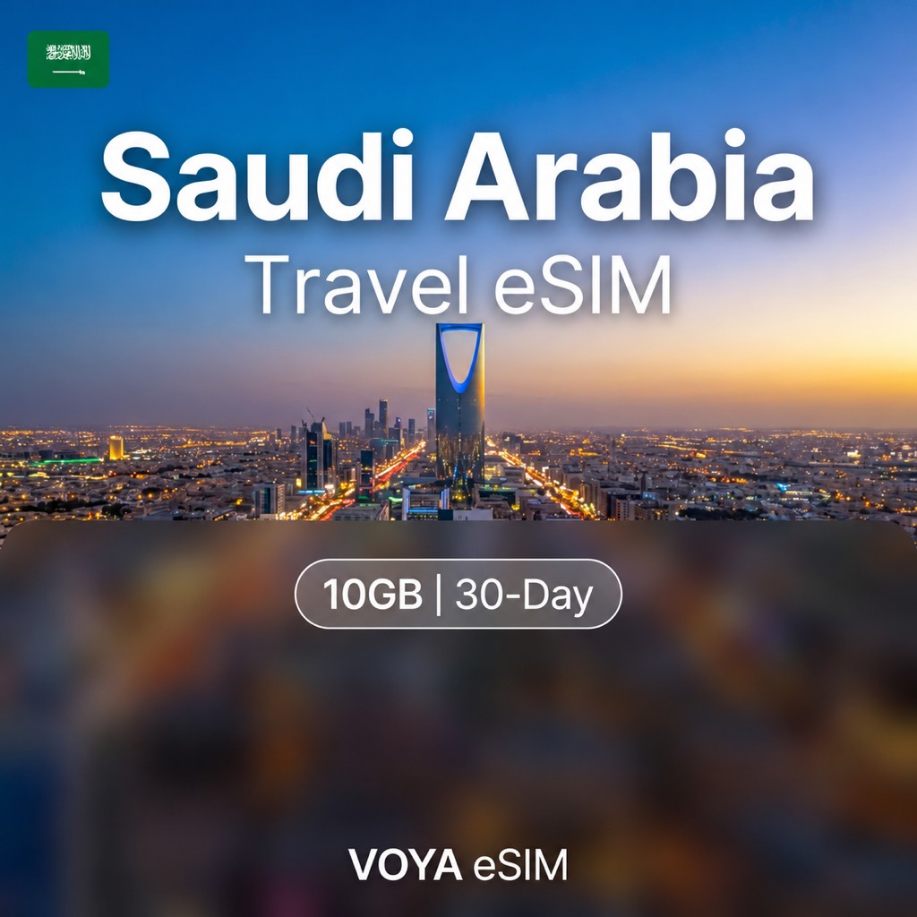 Saudi Arabia eSIM 10GB/30Days Data Plan | Instant Activation – VOYA eSIM