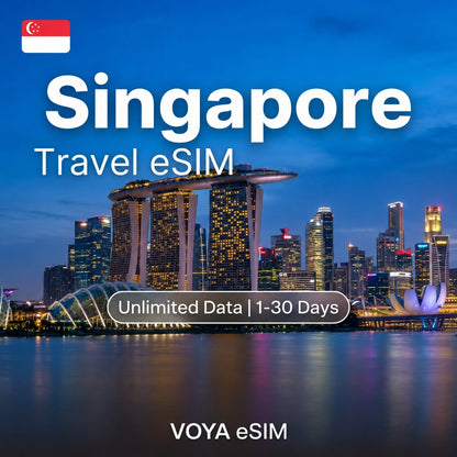 Singapore eSIM - PLUS | Unlimited Data / 1~30 Days – VOYA eSIM